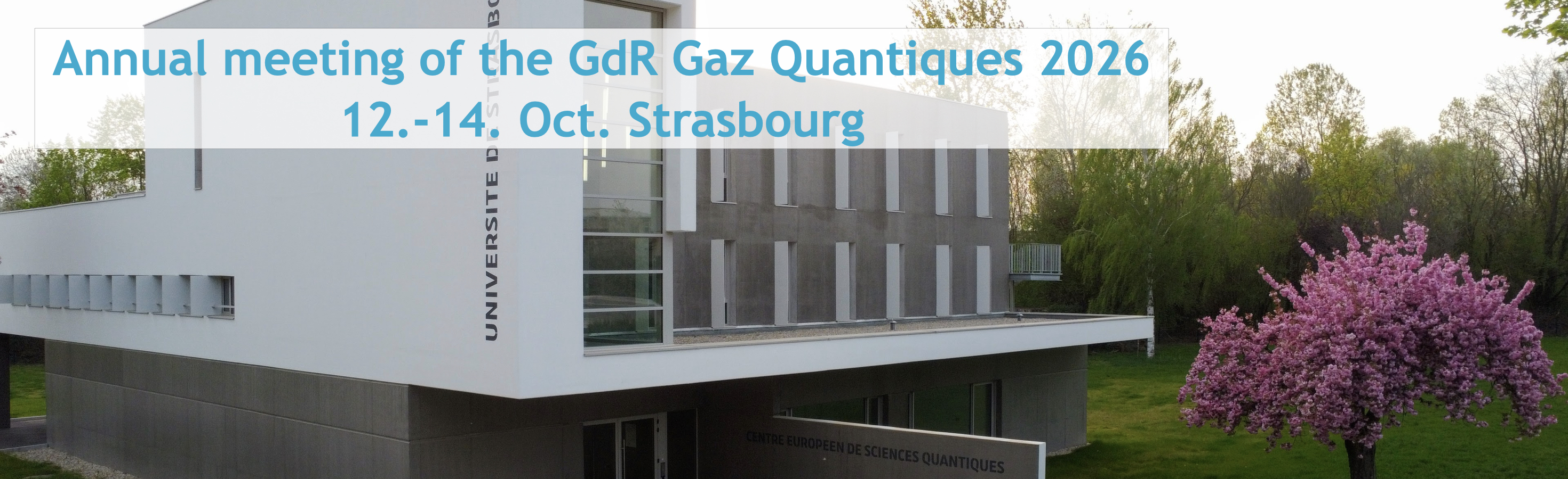 Annual Meeting of the GdR Gaz Quantiques
